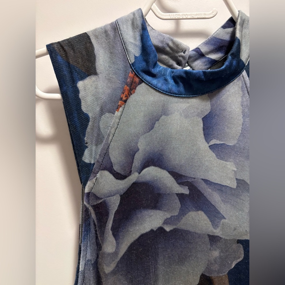 Free People New Romantics Blue and Gray Dress size M
